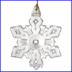 WATERFORD NEW 2010 Annual Snowflake Gold Crystal Holiday Christmas Ornament BHFO