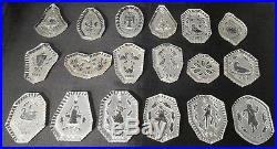 WATERFORD crystal ornament 18 Piece set 12 Day of Christmas 1978 1995 in BOXES