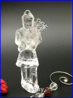 Waterford 12 Days of Christmas 11 Pipers Piping Ornament withEnhancer MINT