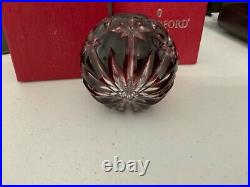 Waterford 1999 Ruby Crystal Ornament. Perfect Condition