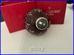 Waterford 1999 Ruby Crystal Ornament. Perfect Condition
