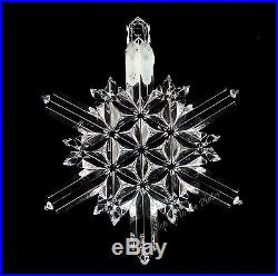 Waterford 2004 SNOW CRYSTAL Faceted Christmas Tree Ornament Ireland Made 128593