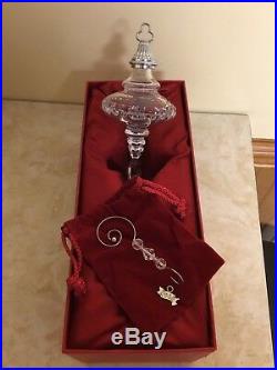 Waterford 2004 SNOW CRYSTALS Spire Christmas Tree Ornament Show Stopper MIB