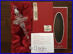 Waterford 2004 SNOW CRYSTALS Spire Christmas Tree Ornament Stunning MIB