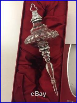 Waterford 2004 SNOW CRYSTALS Spire Christmas Tree Ornament Stunning MIB