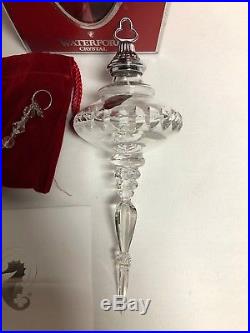 Waterford 2004 Snow Crystal Christmas Spire Ornament with Box
