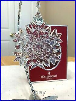 Waterford 2005 CRYSTAL Snow Crystals Ornament SNOWFLAKE MINT IN BOX