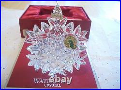 Waterford 2005 CRYSTAL Snow Crystals Ornament SNOWFLAKE MINT IN BOX