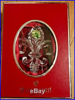 Waterford 2009 Three French Hens 12 Days of Christmas Ornament Fleur de lis