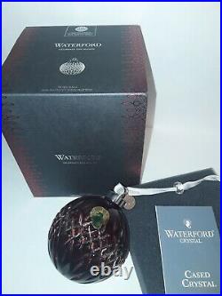 Waterford 2019 Ruby Ball Christmas Ornament New
