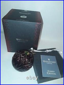 Waterford 2019 Ruby Ball Christmas Ornament New