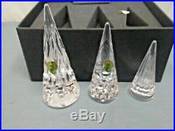 Waterford 2019 Standing Christmas Tree Set Of 3 Ornament Figurines #40035463 New