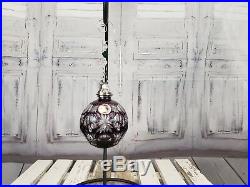 Waterford Balled Crystal Cased Ball Decoration Xmas Holiday Christmas Purple