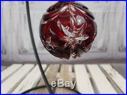 Waterford Balled Crystal Cased Ball Decoration Xmas Holiday Christmas Red