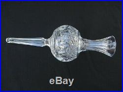 Waterford Cased Crystal Glass Clarendon Christmas Tree Topper Ornament Rare 10.5