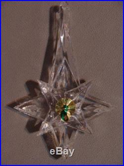 Waterford Christmas 4 Ornaments Snow Crystals Snowstar SIGNED COA IRELAND MIB