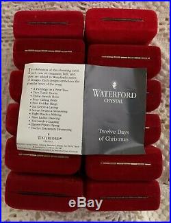Waterford Christmas Ornaments All 12 Days of Christmas Flawless