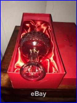 Waterford Clarendon Crystal Collection Ruby Red 10.5 Tall Christmas Tree Topper