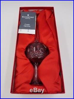 Waterford Clarendon Ruby Red Cased Crystal Christmas Tree Topper NIB