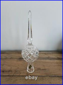 Waterford Clear Crystal Christmas Tree Topper 10.5