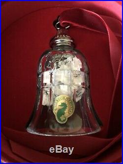 Waterford Crystal 10 Lords A Leaping Bell Ornament 12 Days of Christmas