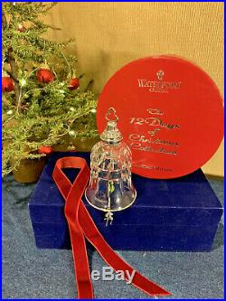Waterford Crystal 10 Lords-a-Leaping Bell Ornament 12 Days of Christmas MIB