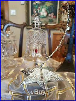 Waterford Crystal 11 Pipers Piping Bell Ornament 12 Days of Christmas EXC No Box