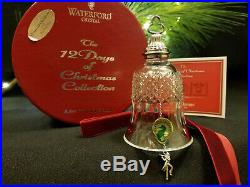 Waterford Crystal 11 Pipers Piping Bell Ornament 12 Days of Christmas MIB Mint
