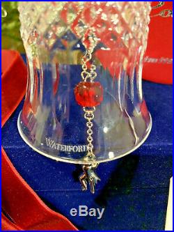 Waterford Crystal 11 Pipers Piping Bell Ornament 12 Days of Christmas Mint MIB