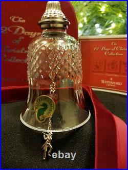 Waterford Crystal 12 Days Christmas 11 Pipers Piping Bell Ornament Mint in Box