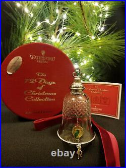 Waterford Crystal 12 Days Christmas 11 Pipers Piping Bell Ornament Mint in Box
