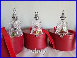 Waterford Crystal 12 Days Christmas Bell Ornaments COMPLETE SET of Twelve MINT