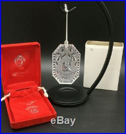 Waterford Crystal 12 Days Christmas Ornament 1982 Partridge in a Pear Tree withbox