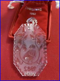 Waterford Crystal 12 Days Of Christmas 1982 Partridge In A Pear Tree Ornament