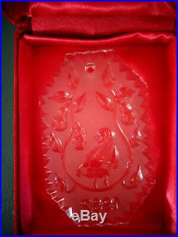 Waterford Crystal 12 Days Of Christmas 1982 Partridge In A Pear Tree Ornament