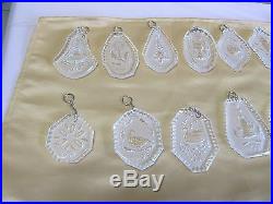 Waterford Crystal 12 Days Of Christmas Annual Ornaments1978-1995