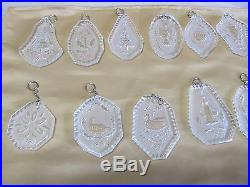 Waterford Crystal 12 Days Of Christmas Annual Ornaments1978-1995