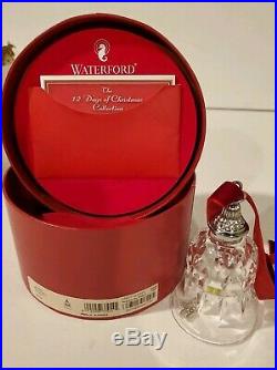 Waterford Crystal 12 Days Of Christmas Bell 10 Lords a Leaping 10th Ed with Box