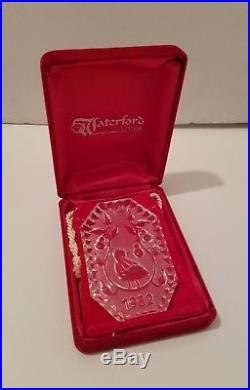 Waterford Crystal 12 Days Of Christmas Ornament 1982 Partridge In Pear Tree