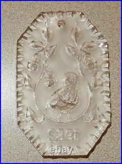 Waterford Crystal 12 Days Of Christmas Ornament 1982 Partridge Pear Tree