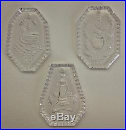 Waterford Crystal 12 Days Of Christmas Ornament Complete Series Set 0f 12