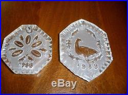 Waterford Crystal 12 Days Of Christmas Ornament Set 1982 1985-95 Complete