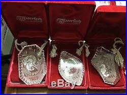 Waterford Crystal 12 Days Of Christmas Ornaments 1982-1995