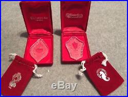 Waterford Crystal 12 Days Of Christmas Ornaments Partial Set 12 Ornaments