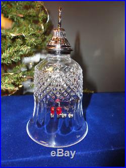 Waterford Crystal 12 Days of Christmas 11 Pipers Piping Bell Ornament Box, Mint