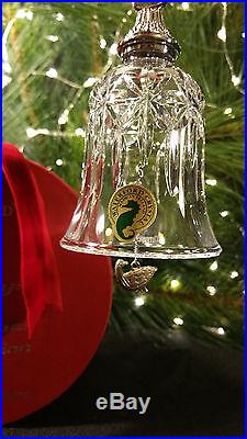 Waterford Crystal 12 Days of Christmas 6 Geese-a-Laying Bell Ornament MIB