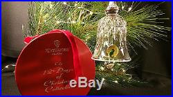 Waterford Crystal 12 Days of Christmas 6 Geese-a-Laying Bell Ornament MIB