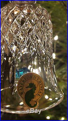 Waterford Crystal 12 Days of Christmas 7 Swans-A-Swimming Bell Ornament MIB MINT
