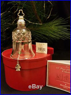 Waterford Crystal 12 Days of Christmas 8 Maids a Milking Bell Ornament Signed