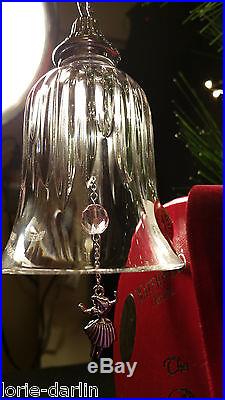 Waterford Crystal 12 Days of Christmas 9 LADIES DANCING Bell Ornament Nine EUC